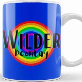 Baskı Dükkanı Deontay Wilder Retro Rainbow Style Kupa