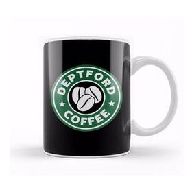 Baskı Dükkanı Deptford Coffee Starbucks Beyaz Porselen Kupa Bardak