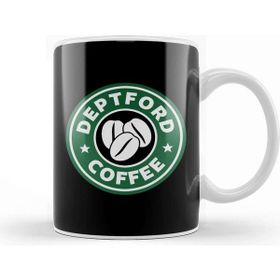 Baskı Dükkanı Deptford Coffee Starbucks Beyaz Porselen Kupa Bardak