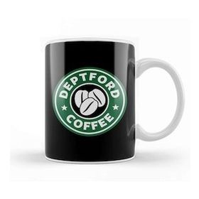 Baskı Dükkanı Deptford Coffee Starbucks Beyaz Porselen Kupa Bardak
