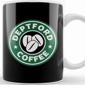 Baskı Dükkanı Deptford Coffee Starbucks Beyaz Porselen Kupa Bardak