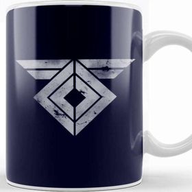 Baskı Dükkanı Destiny Rasputin Symbol Distressed Beyaz Kupa Bardak