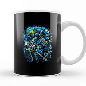 Baskı Dükkanı Destroy the City Futuristic Robot Kupa