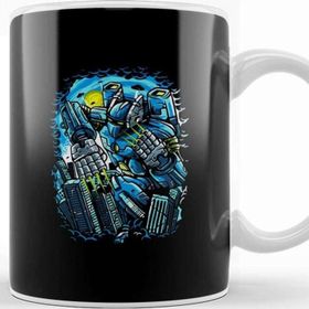 Baskı Dükkanı Destroy the City Futuristic Robot Kupa