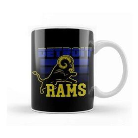 Baskı Dükkanı Detroit Rams Goat Kupa