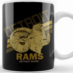 Baskı Dükkanı Detroit Rams Kupa Bardak