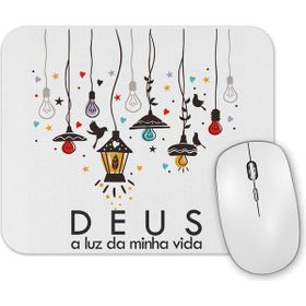 Baskı Dükkanı Deus Minha Luz Mouse Pad