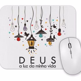Baskı Dükkanı Deus Minha Luz Mouse Pad
