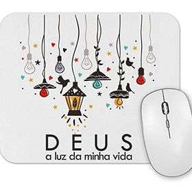 Baskı Dükkanı Deus Minha Luz Mouse Pad