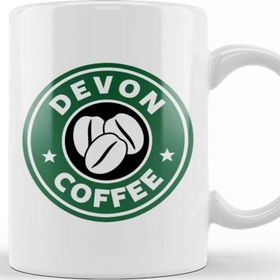 Baskı Dükkanı Devon Coffee Beyaz Kupa Bardak