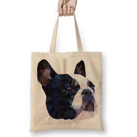 Baskı Dükkanı Diamond Bulldog Köpek Pug Bez Çanta
