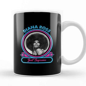 Baskı Dükkanı Diana Ross Just Supreme Beyaz Kupa Bardak