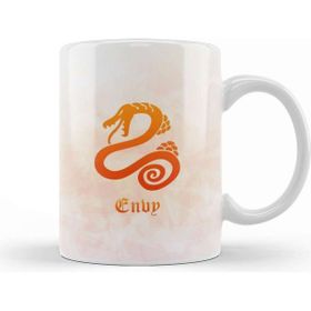 Baskı Dükkanı Diana Serpents Sin Of Envy Beyaz Kupa Bardak