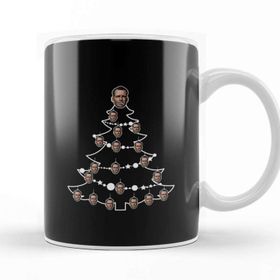 Baskı Dükkanı Die Hard John Mcclane Christmas Tree Baubles Beyaz Porselen Kupa Bardak