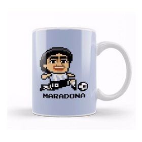 Baskı Dükkanı Diego Maradona Pixel Character Kupa Bardak