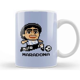 Baskı Dükkanı Diego Maradona Pixel Character Kupa Bardak