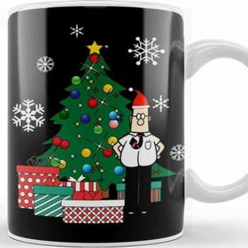 Baskı Dükkanı Dilbert Around The Christmas Tree Kupa Bardak