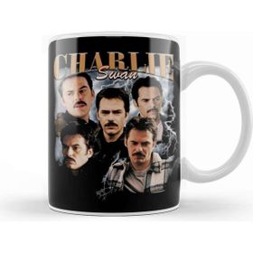 Baskı Dükkanı Dilf Charlie Swan Kupa Bardak