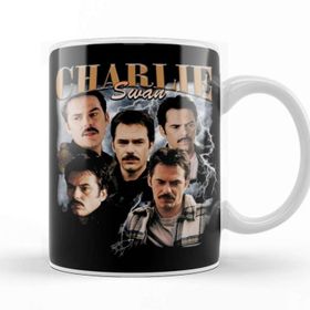 Baskı Dükkanı Dilf Charlie Swan Kupa Bardak