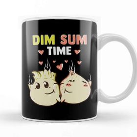 Baskı Dükkanı Dim Sum Time Funny Food Pun Cute Dimsum Beyaz Porselen Kupa Bardak