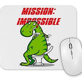 Baskı Dükkanı Dinosaur Dinazor Mission Impossible Mouse Pad