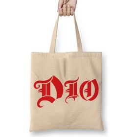 Baskı Dükkanı Dio Logo Rainbow Black Sabbath Iron Maiden Saxon Wasp Scorpions Accept Bez Çanta