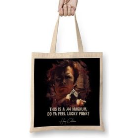 Baskı Dükkanı Dirty Harry Do Ya Feel Lucky Punk Bez Kadın Günlük Çanta