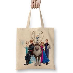 Baskı Dükkanı Disney Frozen Elsa Kristoff Olaf Anna Bez Kadın Günlük Çanta