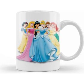 Baskı Dükkanı Disney Princesses Are Humans After All 05 Beyaz 330 ml Porselen Kupa Bardak