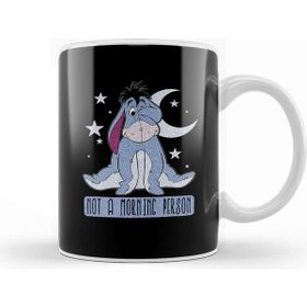 Baskı Dükkanı Disney Winnie The Pooh Eeyore Not A Morning Person Beyaz 330 ml Porselen Kupa Bardak