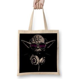 Baskı Dükkanı Dj Yoda Star Wars Bez Kadın Günlük Çanta