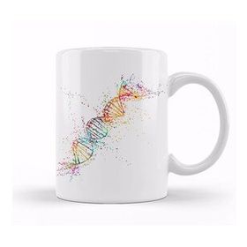 Baskı Dükkanı Dna Molecule Beyaz Porselen Kupa Bardak