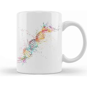 Baskı Dükkanı Dna Molecule Beyaz Porselen Kupa Bardak