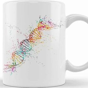 Baskı Dükkanı Dna Molecule Beyaz Porselen Kupa Bardak