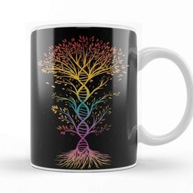Baskı Dükkanı Dna Tree Beyaz Porselen Kupa Bardak