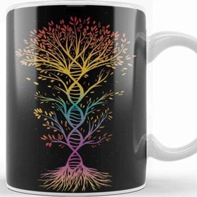 Baskı Dükkanı Dna Tree Beyaz Porselen Kupa Bardak