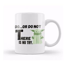 Baskı Dükkanı Do Or Do Not There Is No Try Sarcastic Funny Beyaz Porselen Kupa Bardak