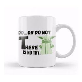 Baskı Dükkanı Do Or Do Not There Is No Try Sarcastic Funny Beyaz Porselen Kupa Bardak