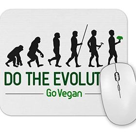 Baskı Dükkanı Do the Evolution Go Vegan Mouse Pad