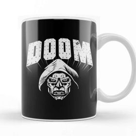 Baskı Dükkanı Doctor Doom Beyaz 330 ml Porselen Kupa Bardak