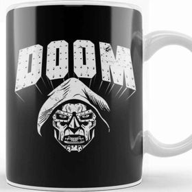 Baskı Dükkanı Doctor Doom Beyaz 330 ml Porselen Kupa Bardak