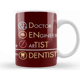 Baskı Dükkanı Doctor Engineer Artist Dentist 017 Beyaz 330 ml Porselen Kupa Bardak