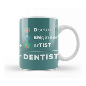 Baskı Dükkanı Doctor Engineer Artist Dentist 019 Beyaz 330 ml Porselen Kupa Bardak