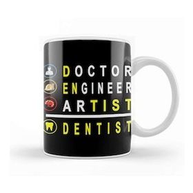 Baskı Dükkanı Doctor Engineer Artist Dentist 026 Kupa Bardak