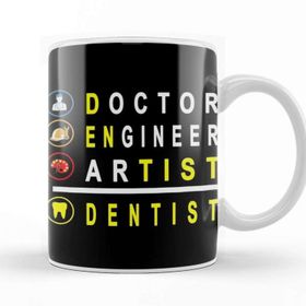 Baskı Dükkanı Doctor Engineer Artist Dentist 026 Kupa Bardak