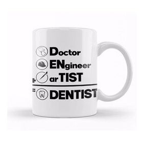 Baskı Dükkanı Doctor Engineer Artist Dentist 03 Kupa Bardak