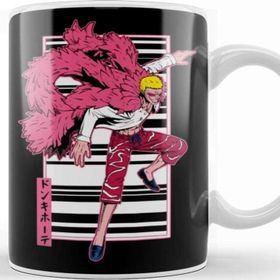 Baskı Dükkanı Doflamingo Line Background Kupa Bardak