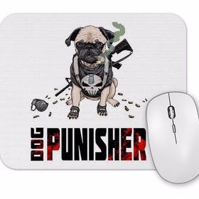 Baskı Dükkanı Dog Baby Forest Pug Köpek Mouse Pad