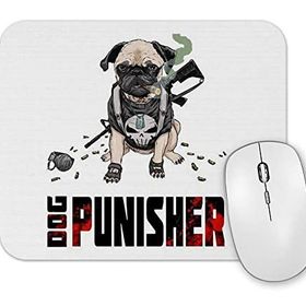 Baskı Dükkanı Dog Baby Forest Pug Köpek Mouse Pad