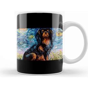 Baskı Dükkanı Dog Cavalier King Charles Spaniel Night Kupa Bardak